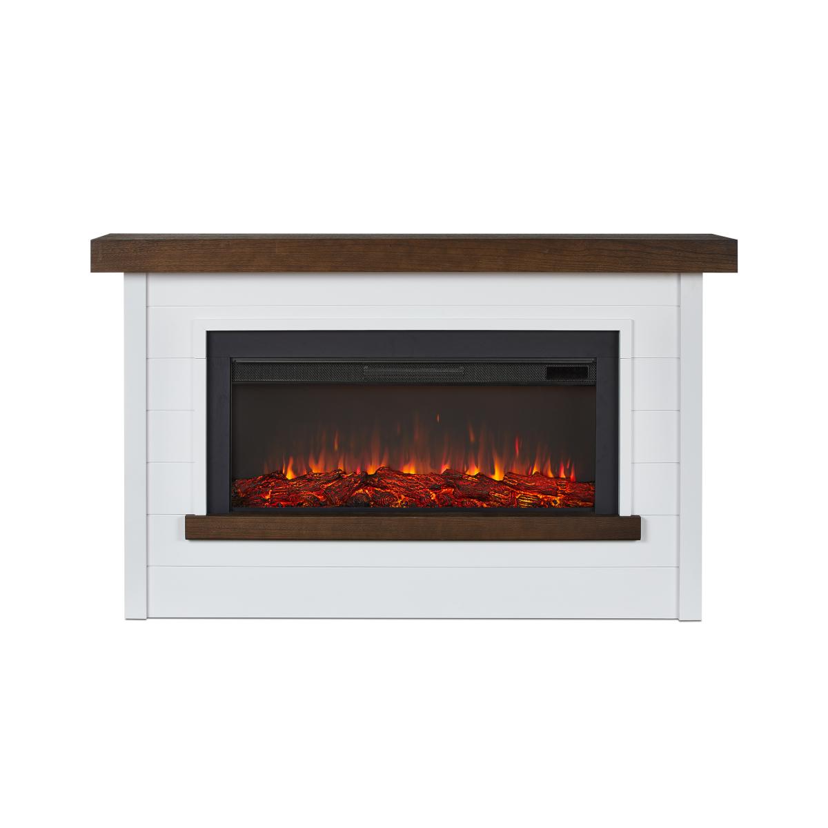 Real Flame Bernice Mantel With Landscape Electric Fireplace 4220e W Addco Electric Fireplaces 1458