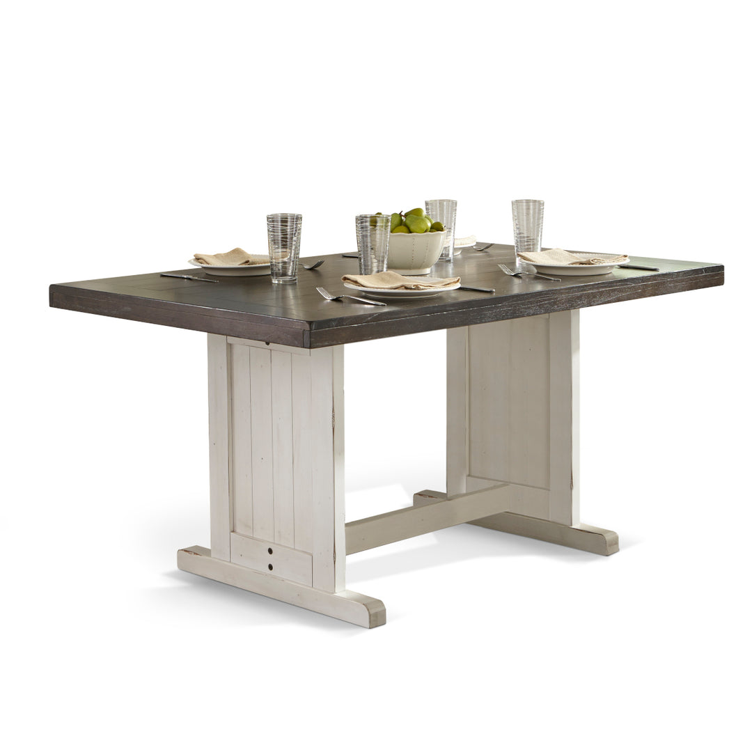 Sunny Designs Carriage House table 0113EC-T with the table set for four