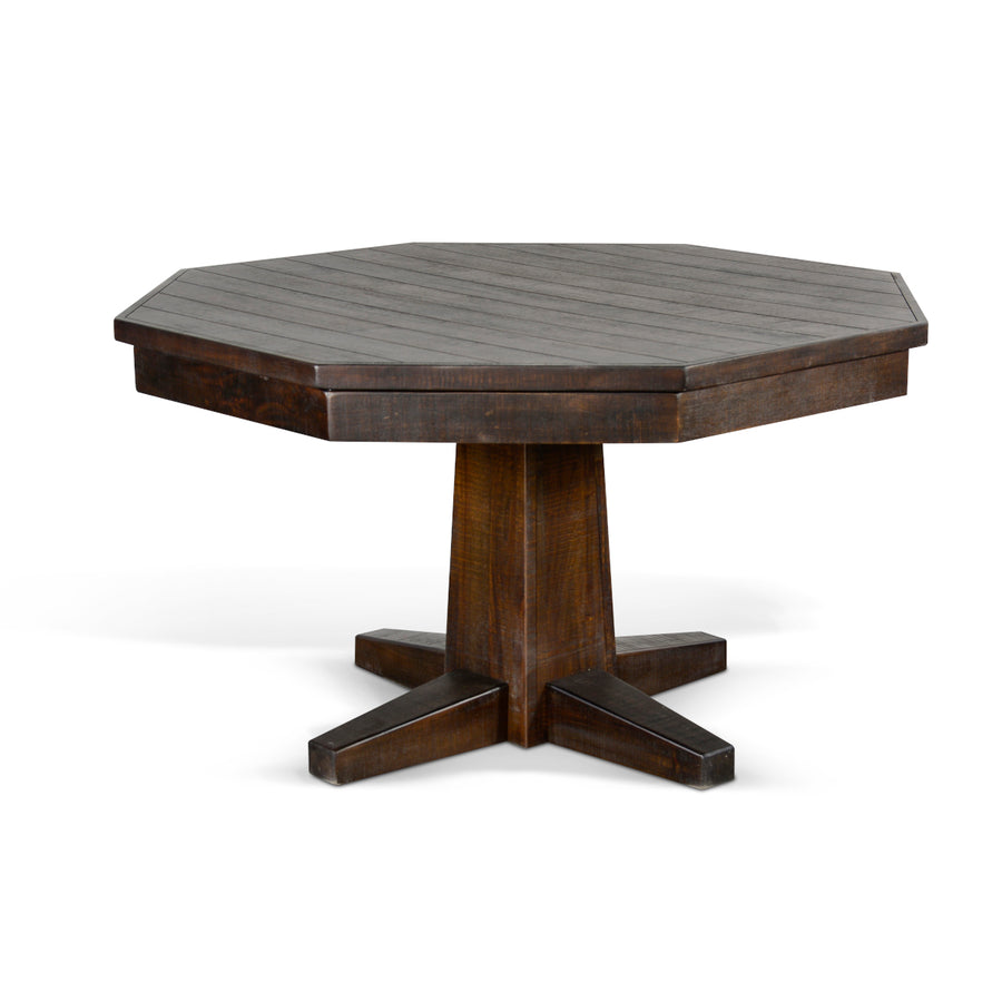 Sunny Designs Homestead Game & Dining Table 1033TL2 in tobacco leaf finish with dining top