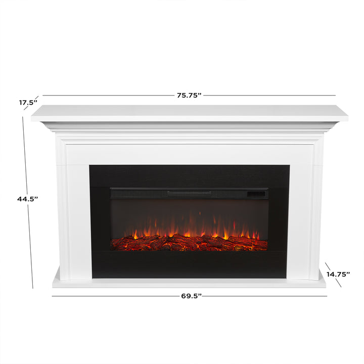 Real Flame Cleo Landscape Mantel with Electric Fireplace - 13065E-W