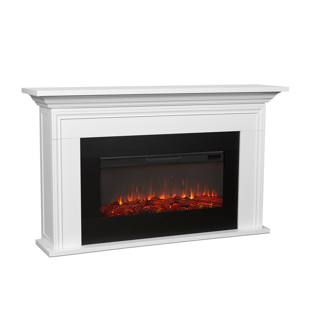 Real Flame Cleo Landscape Mantel with Electric Fireplace - 13065E-W