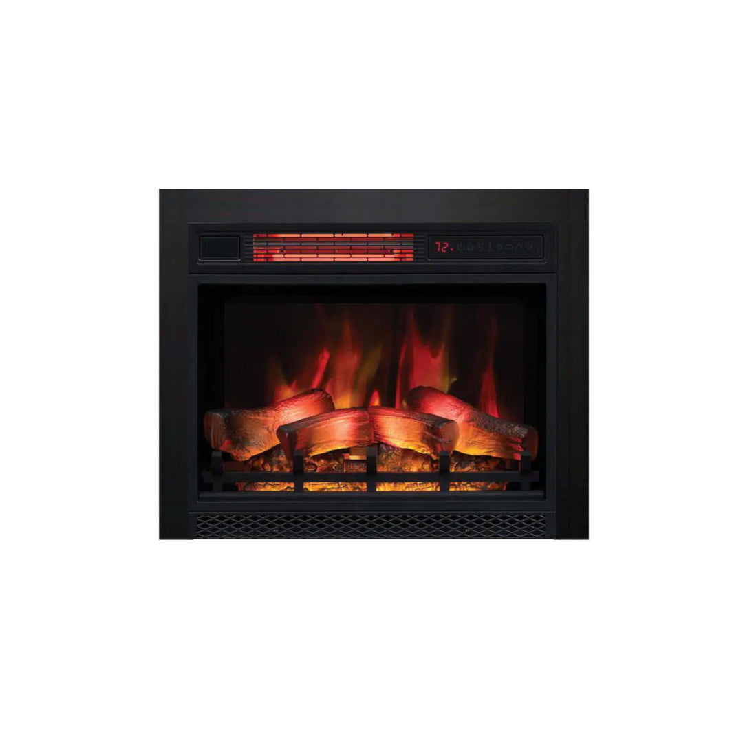 Classic Flame 23II042FGL Infrared Electric Fireplace Insert with made in the USA custom trim kit