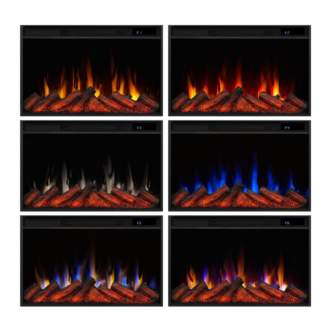Real Flame Marshall Slim Electric Fireplace Mantel - 13056E-WHT