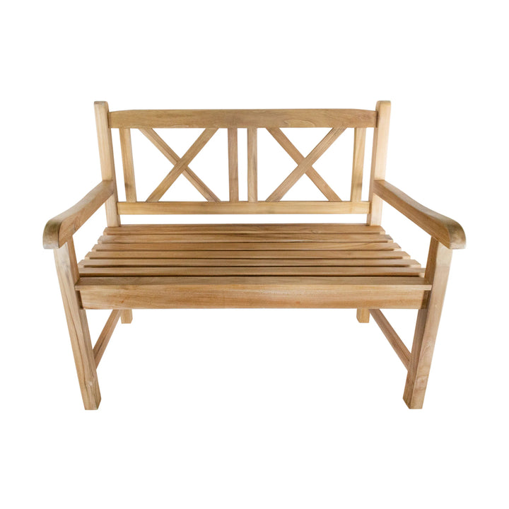 Nordic Teak Barbados Natural 2-Seat Bench - B23-47