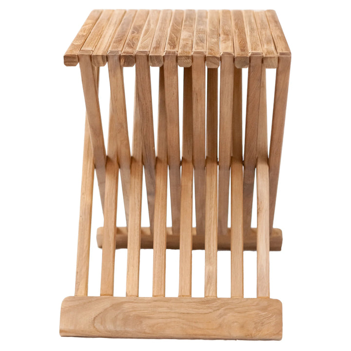 Nordic Teak Kingsland Natural Folding Stool - CH29
