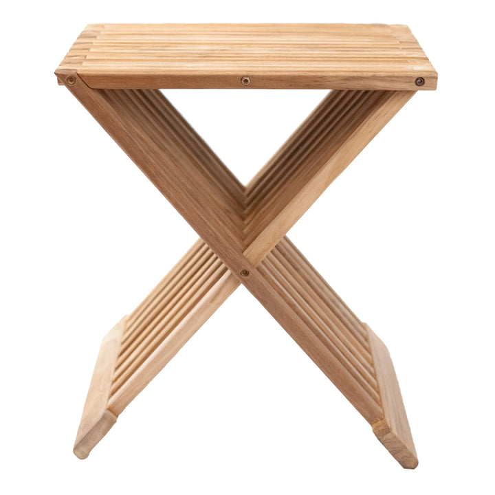 Nordic Teak Kingsland Natural Folding Stool - CH29