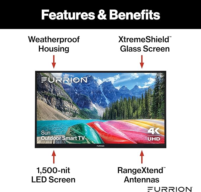 Furrion Aurora 55" Sun LED Outdoor Smart 4K Television FDUN55CSA, features and benefits