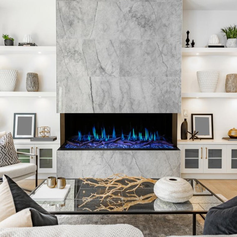 Modern Flames OR120-SLIM Orion Multi Series Virtual Electric Fireplace with Blue flames