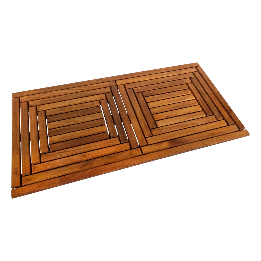 Nordic Teak Denver Oiled Double Framed Bath Mat - SM41