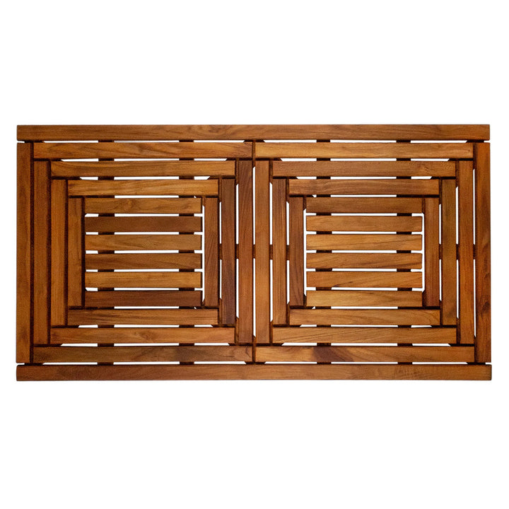 Nordic Teak Denver Oiled Double Framed Bath Mat - SM41
