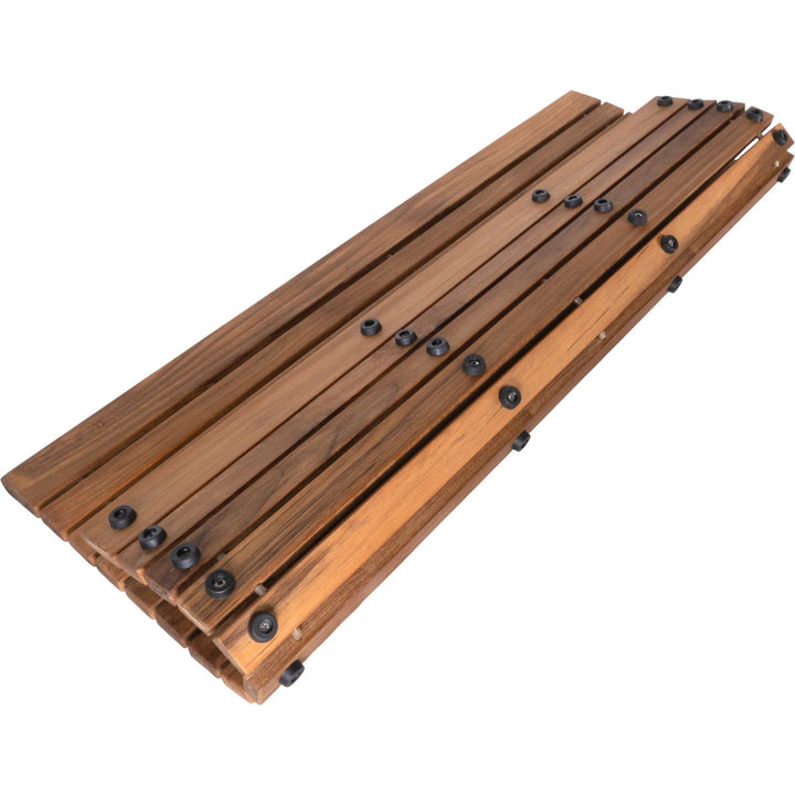Nordic Teak Belize Oiled String Mat w/Rubber Feet - SR17