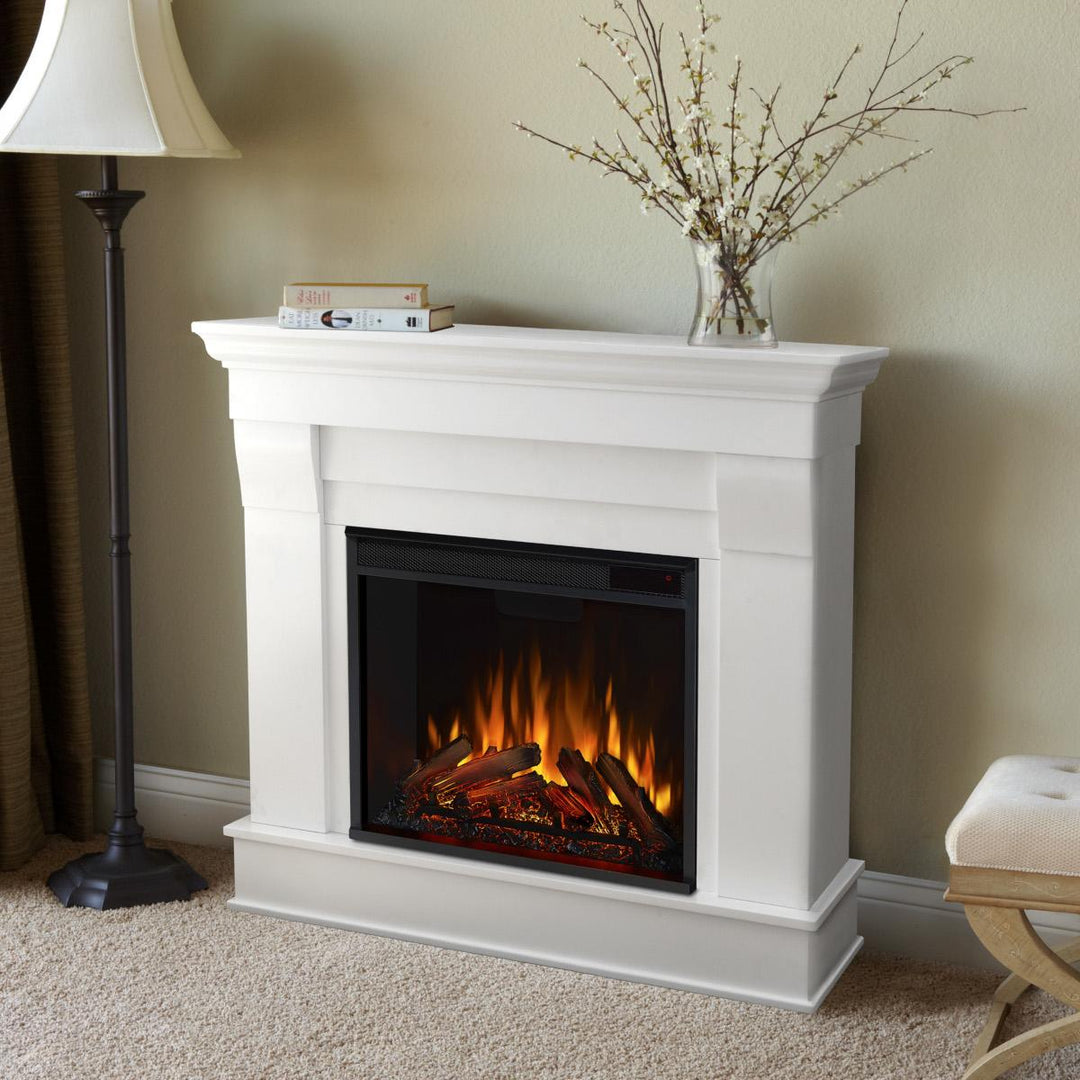 Real Flame Chateau Electric Fireplace Mantel - 5910E-W