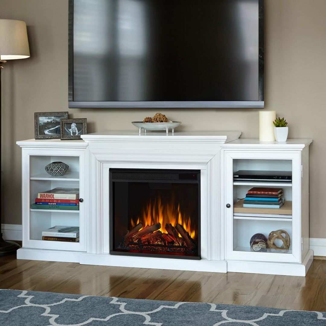 Real Flame Frederick Electric Fireplace Media Cabinet - 7740E-W