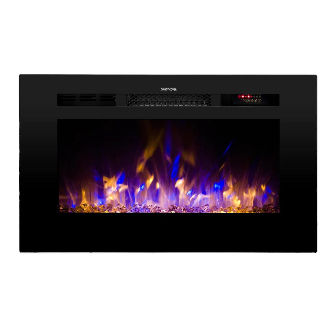 Touchstone Sideline 28" Recessed Linear Electric Fireplace - 80028