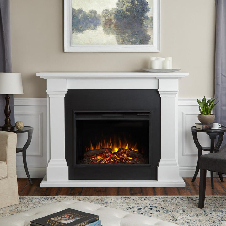 Real Flame Callaway Grand Electric Fireplace Mantel - 8011E-W