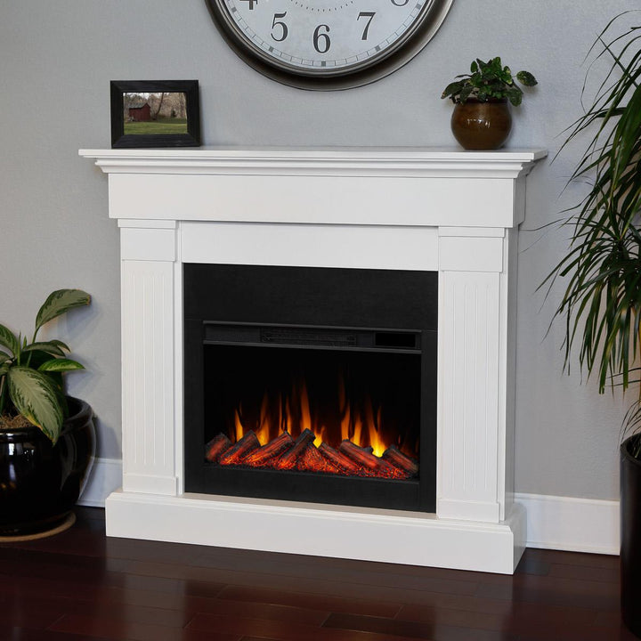 Real Flame Crawford Slim Electric Fireplace - 8020E-W