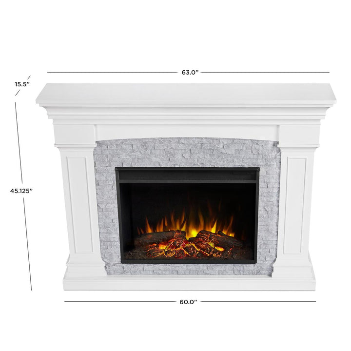 Real Flame Deland Grand Electric Fireplace Mantel - 8290E-W