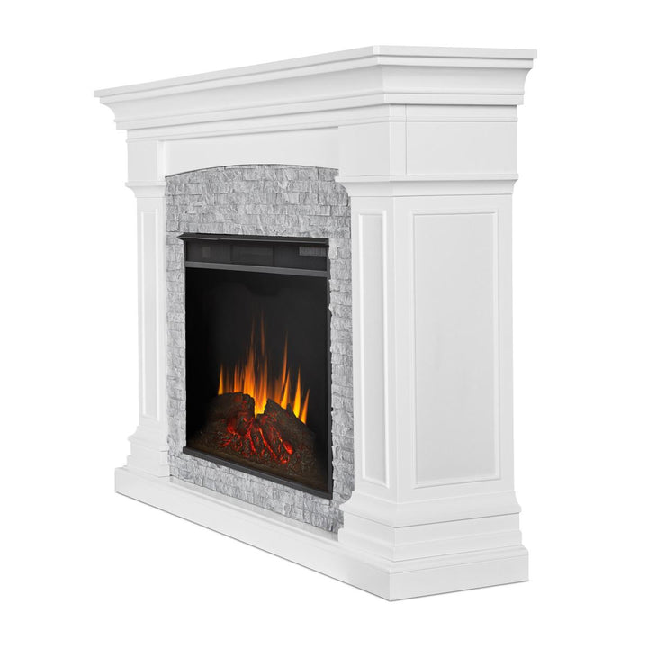 Real Flame Deland Grand Electric Fireplace Mantel - 8290E-W