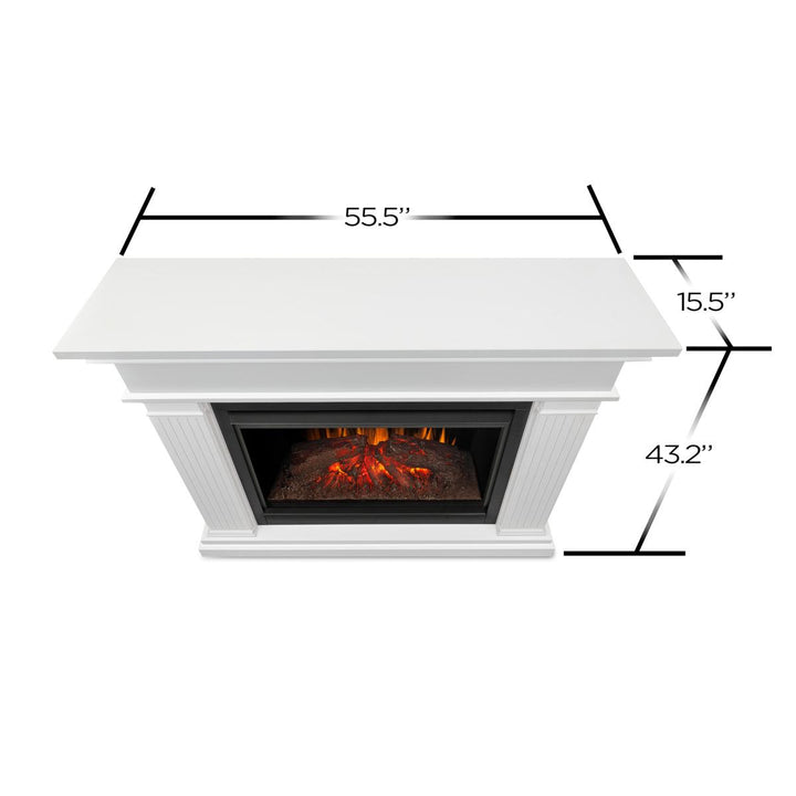 Real Flame White Centennial Grand Electric Fireplace Mantel - 8770E-W