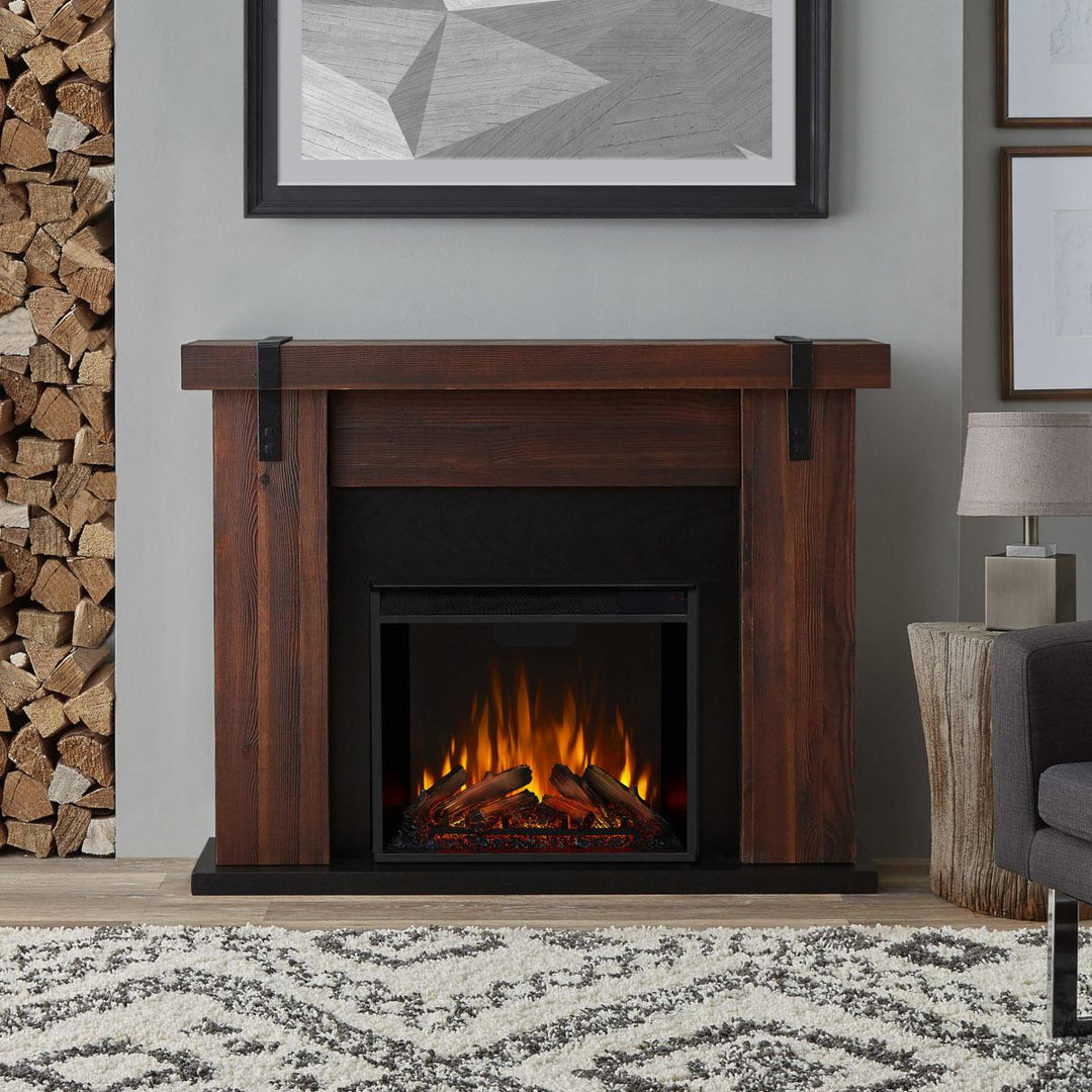 Real Flame Aspen Electric Fireplace Mantel w/Insert - 9220E-CHBW
