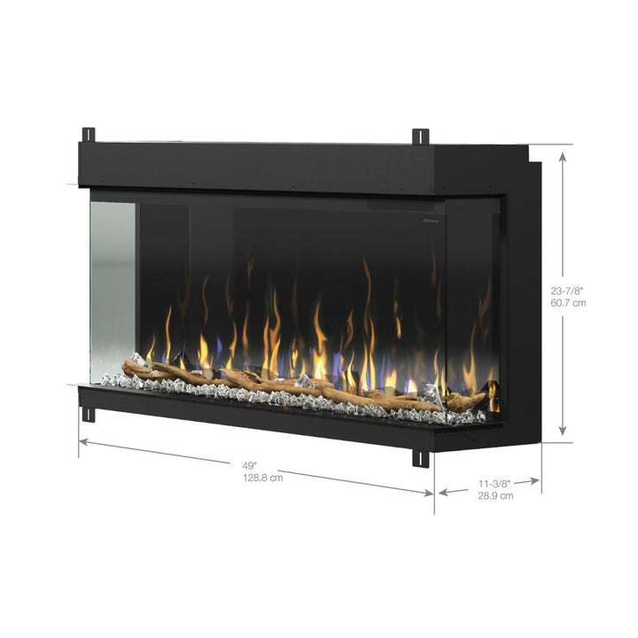 Dimplex Ignite Bold XLF5017-XD Linear Built-in Electric Fireplace Dimensions