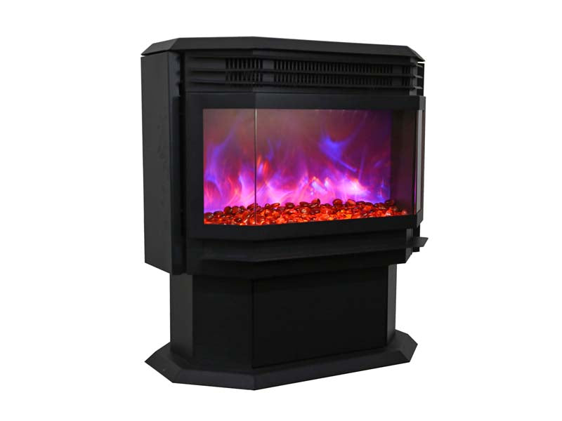 Sierra Flame Free Stand Electric Fireplace Stove w/ Logs - FS‐26‐922