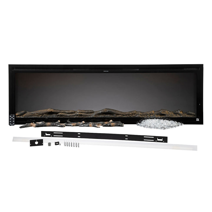 Touchstone Sideline Elite 60" Recessed Linear Electric Fireplace - 80037