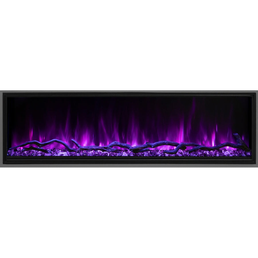 modern flames 44 inch linear slim electric fireplace hidden controls - LPS-4414