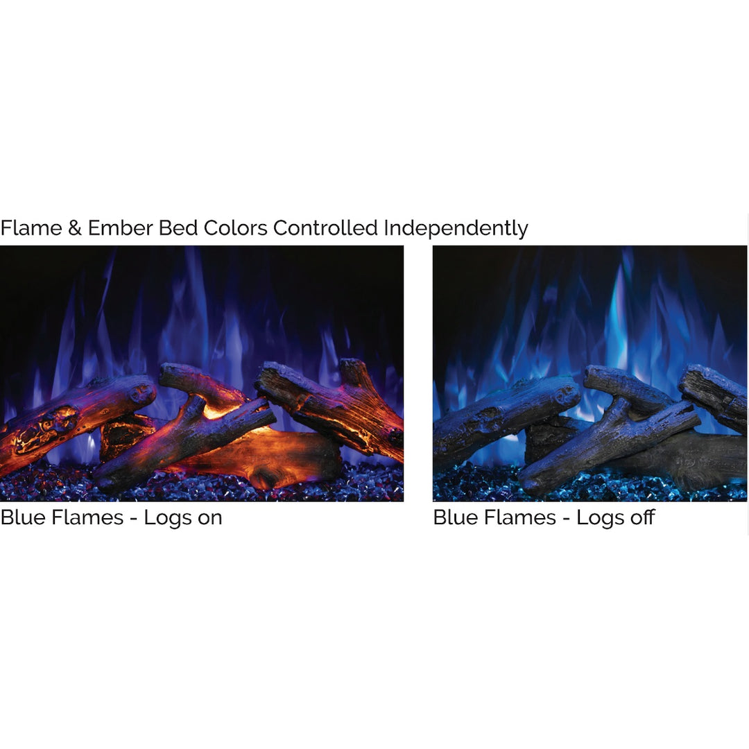 Modern Flames Redstone Series RS-3021 Built-In Electric Fireplace Blue Flames