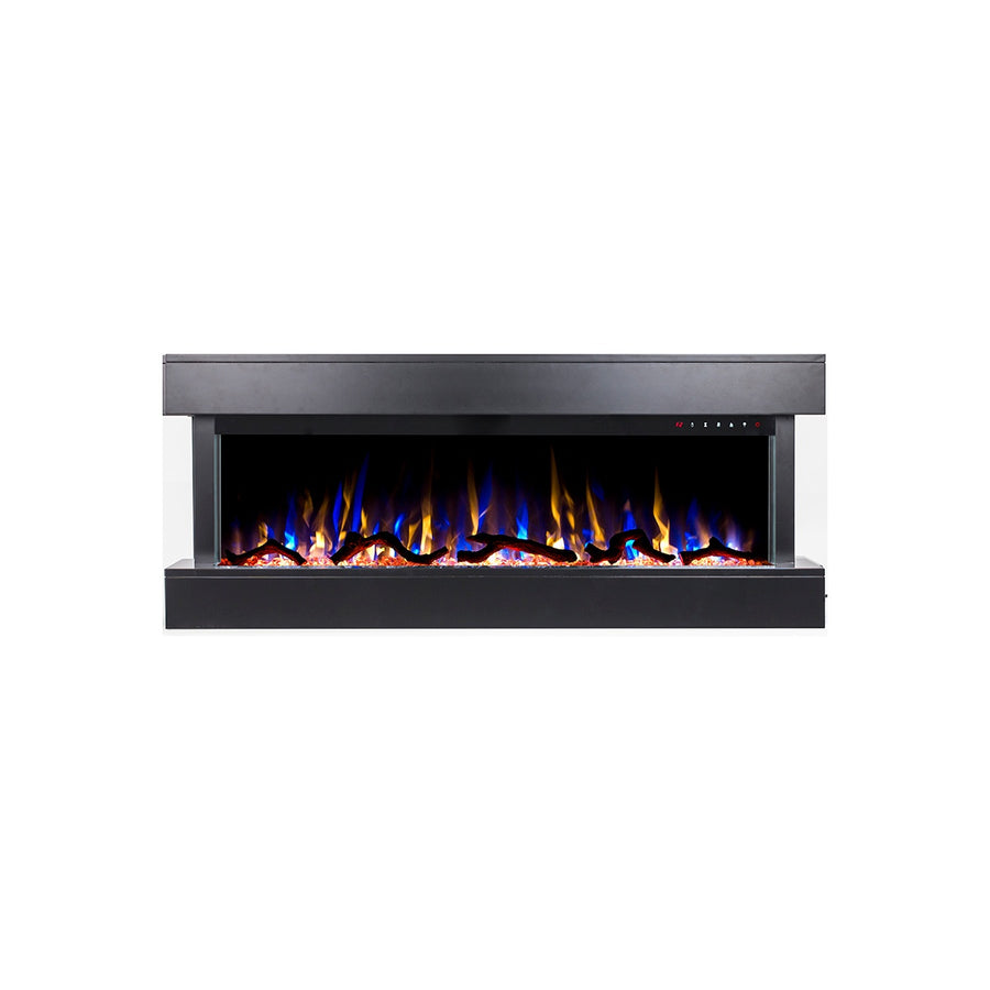 Touchstone Chesmont 80034 Wall-Mount Electric Fireplace with Black Mantel 