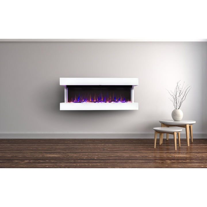 Touchstone Chesmont 50" White Wall Mount Electric Fireplace - 80033