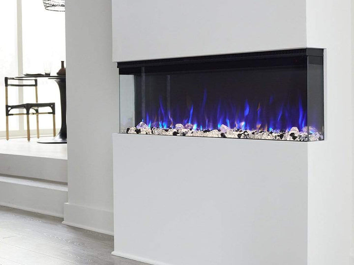 Touchstone Sideline Infinity 3-Sided 72" Smart Recessed Linear Electric Fireplace - 80051