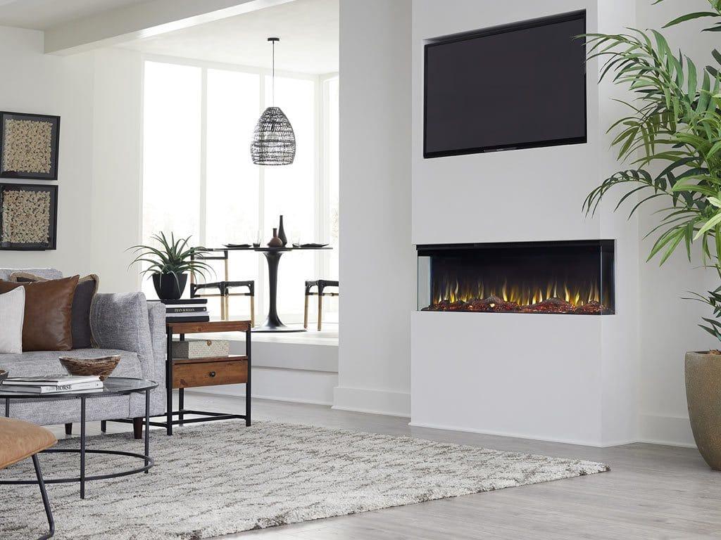 Touchstone Sideline Infinity 3-Sided 50" Smart Recessed Linear Electric Fireplace - 80045