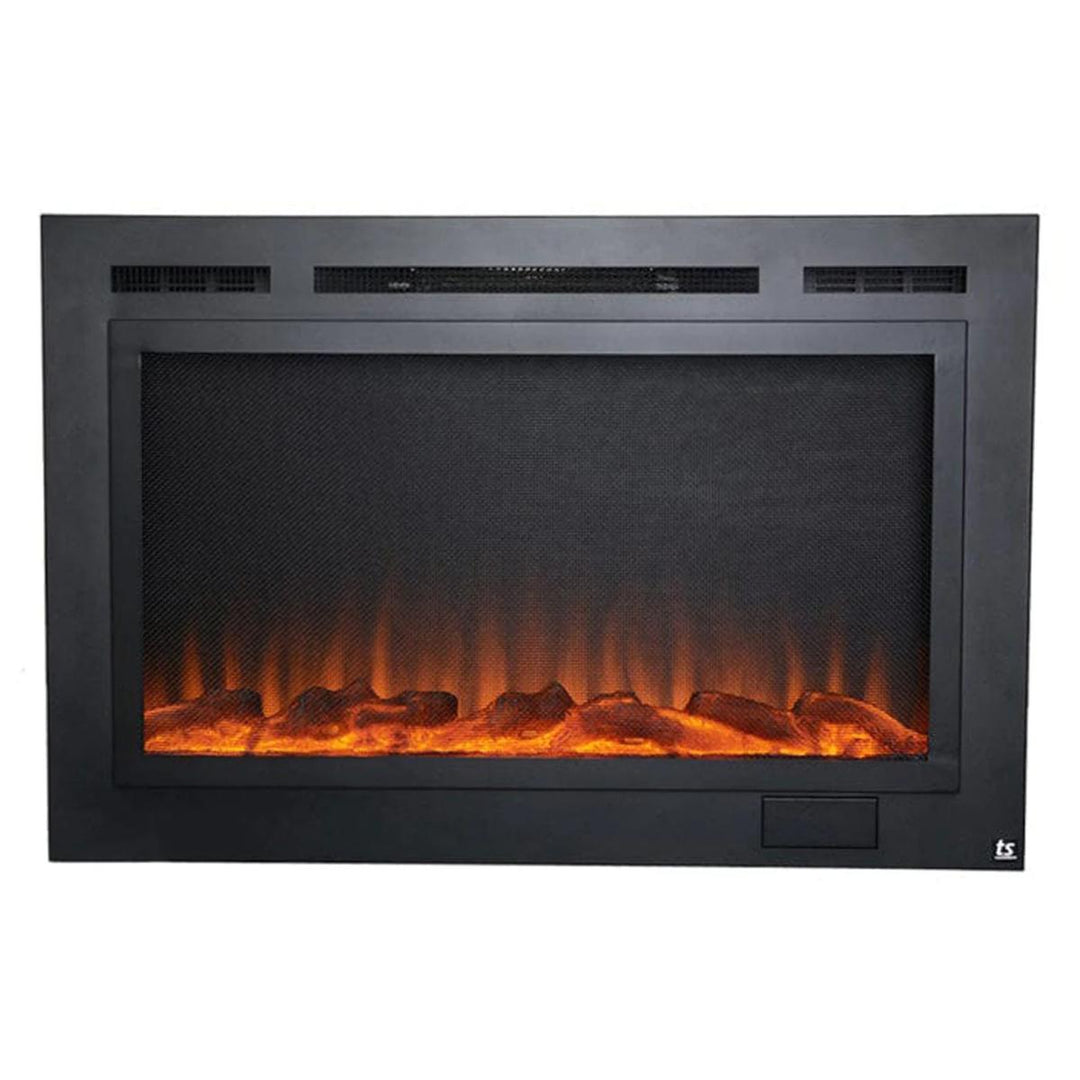Touchstone 40" Forte Steel Mesh Screen Non Reflective Recessed Electric Fireplace - 80048