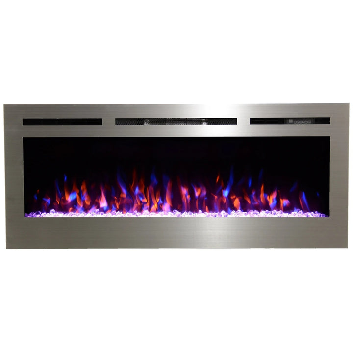 Touchstone Sideline 50'' Stainless Steel Surround Electric Fireplace - 86273